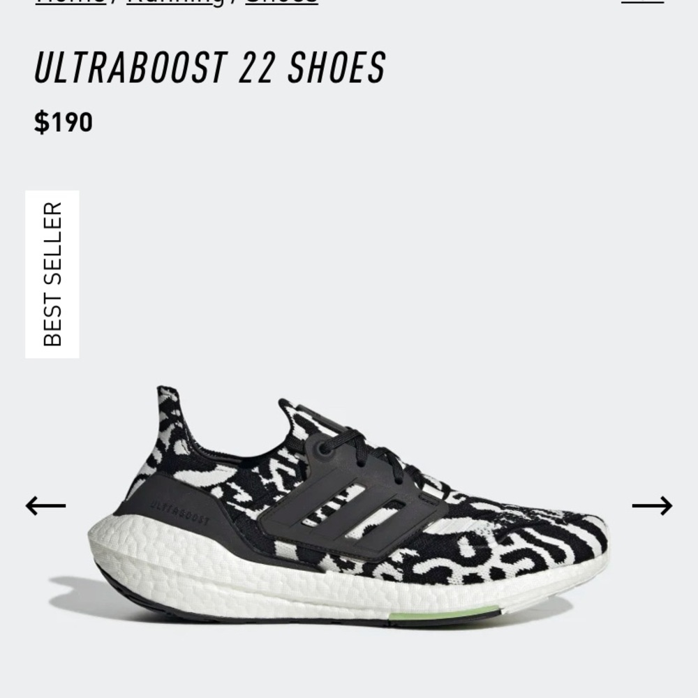 Adidas ultraboost 22 size 9 new in box